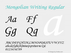 Mongolian Writing