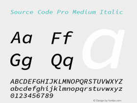 Source Code Pro Medium