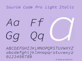 Source Code Pro Light