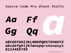 Source Code Pro Black