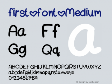 First Font