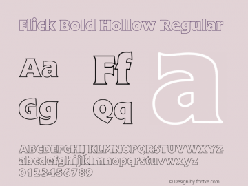 Flick Bold Hollow