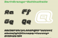 DorisOrange-OutlineItalic