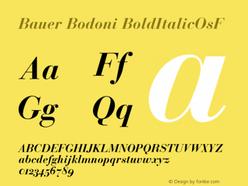 Bauer Bodoni