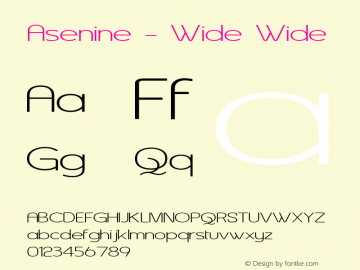 Asenine - Wide