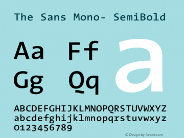 The Sans Mono-