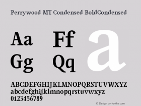 Perrywood MT Condensed