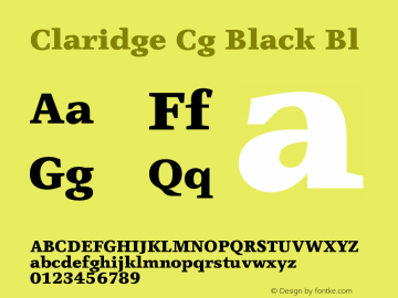 Claridge Cg Black