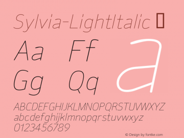 Sylvia-LightItalic