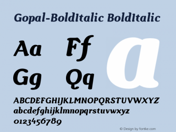 Gopal-BoldItalic