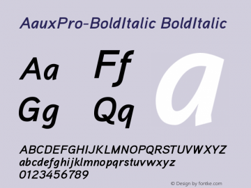 AauxPro-BoldItalic