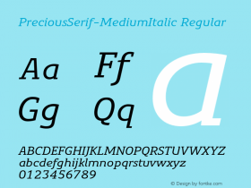 PreciousSerif-MediumItalic