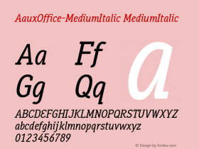 AauxOffice-MediumItalic