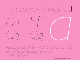 Houschka-ThinItalic