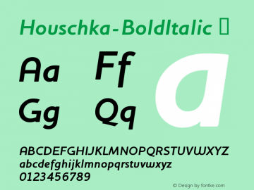 Houschka-BoldItalic