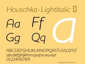 Houschka-LightItalic