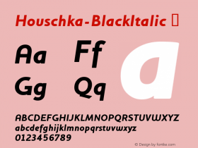 Houschka-BlackItalic