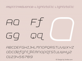 AspirinAdvance-LightItalic