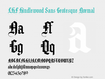 LHF Hindlewood Sans Grotesque