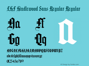 LHF Hindlewood Sans Regular