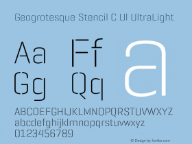 Geogrotesque Stencil C Ul