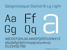 Geogrotesque Stencil B Lg