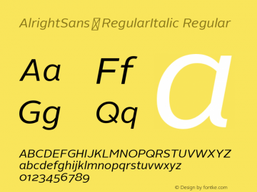 AlrightSans-RegularItalic