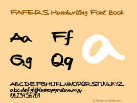 FAFERS Handwriting Font