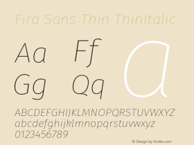 Fira Sans Thin