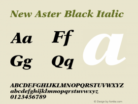 New Aster Black