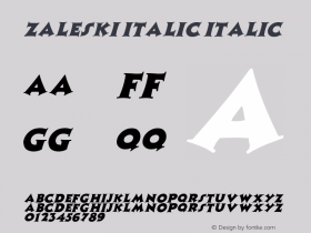 Zaleski italic