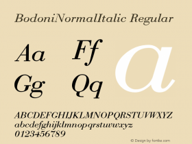 BodoniNormalItalic