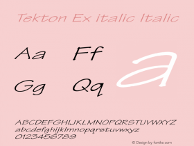 Tekton Ex italic