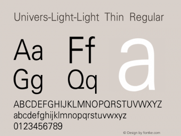 Univers-Light-Light Thin