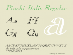 Pinchi-Italic