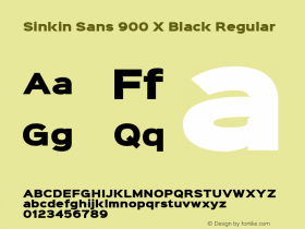 Sinkin Sans 900 X Black