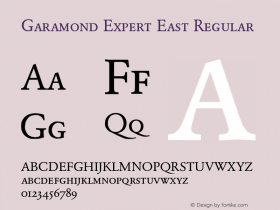 Garamond Expert East