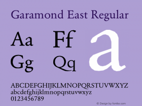 Garamond East