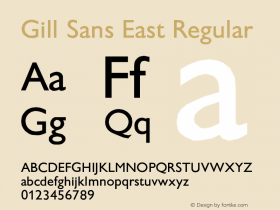 Gill Sans East