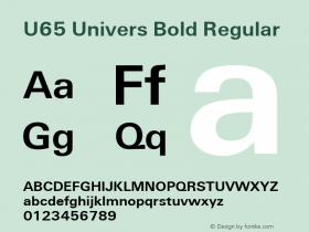 U65 Univers Bold