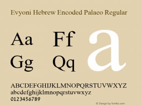 Evyoni Hebrew Encoded Palaeo