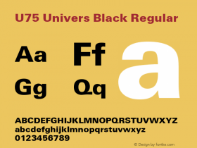 U75 Univers Black