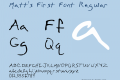 Matt's First Font