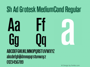 Sh Ad Grotesk MediumCond