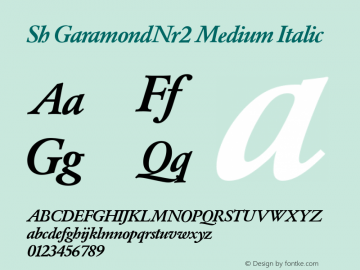 Sh GaramondNr2 Medium