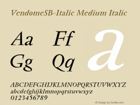 VendomeSB-Italic