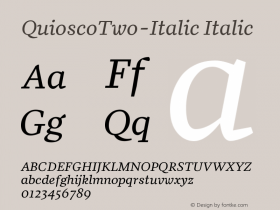 QuioscoTwo-Italic