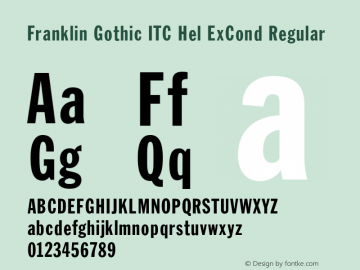 Franklin Gothic ITC Hel ExCond