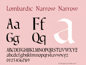 Lombardic Narrow