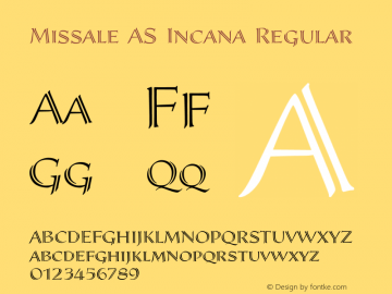 Missale AS Incana